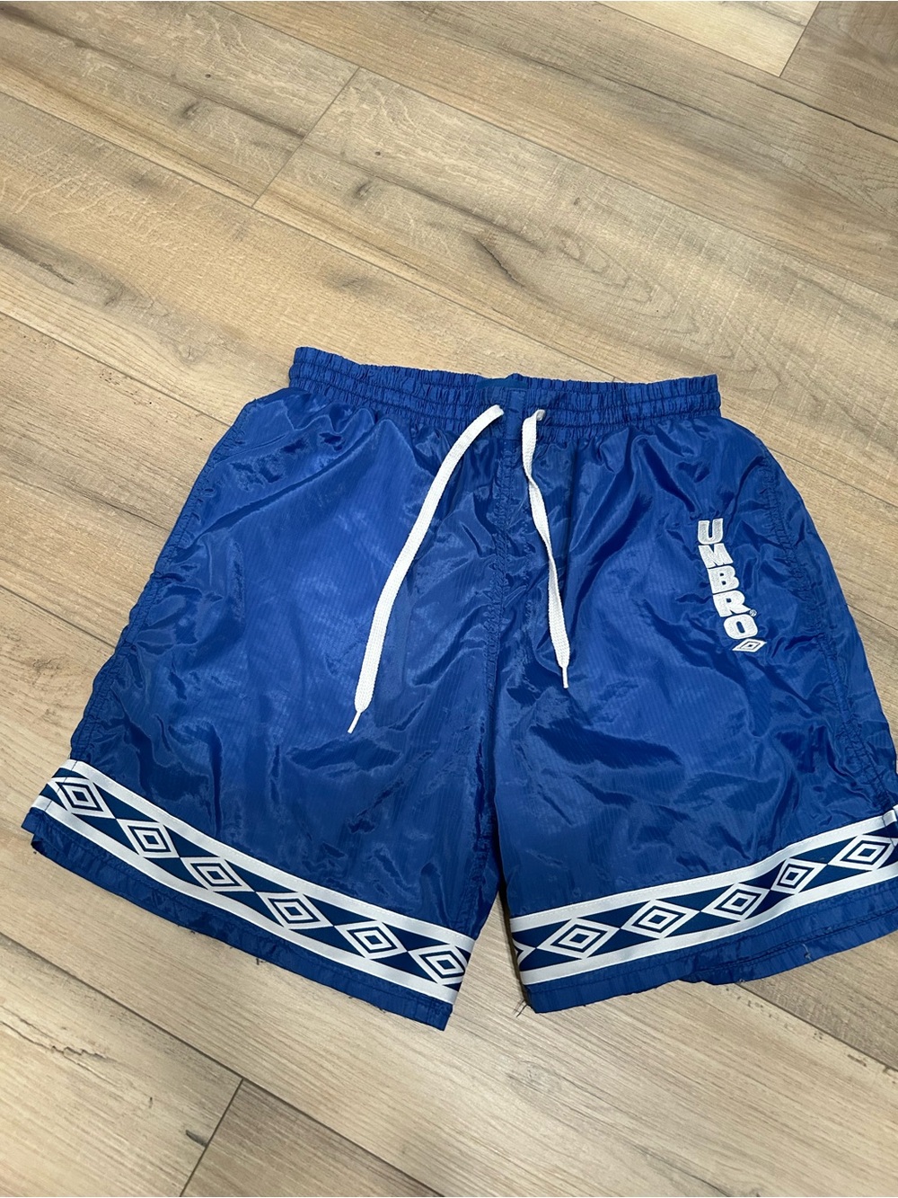 Vintage Umbro Men's Blue Athletic Swim Shorts